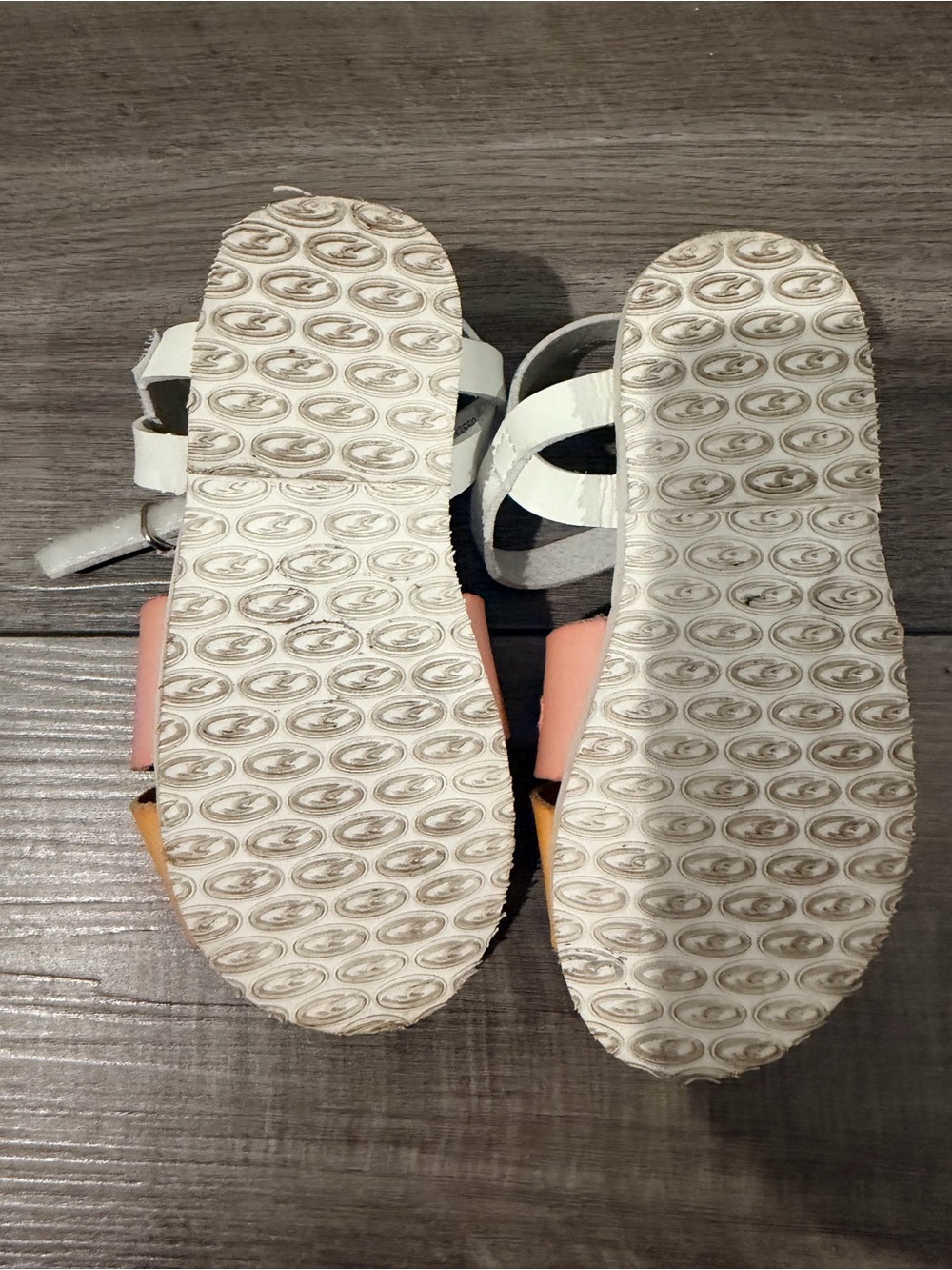 Dr. Scholl's Kids Pink and Yellow Bow-Accent T-Strap Sandals - Picture 3 of 4